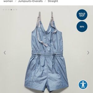 G-Star Blue Jumpsuit with Gray Straps